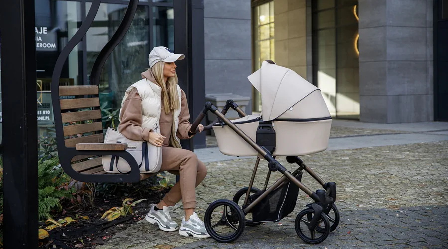 Wózek dziecięcy Bebetto Flavio Choco 2w1 - lifestyle