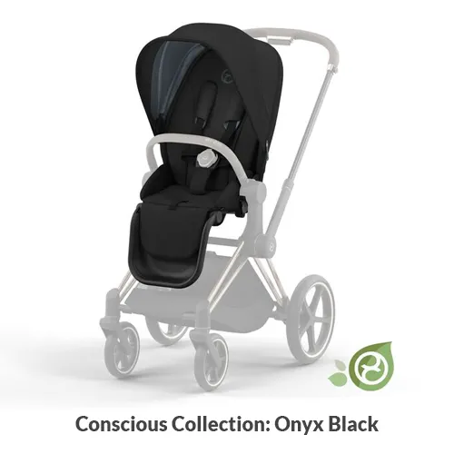 Wózek spacerowy Cybex Priam 4.0 - kolor Conscious Collection - Onyx Black