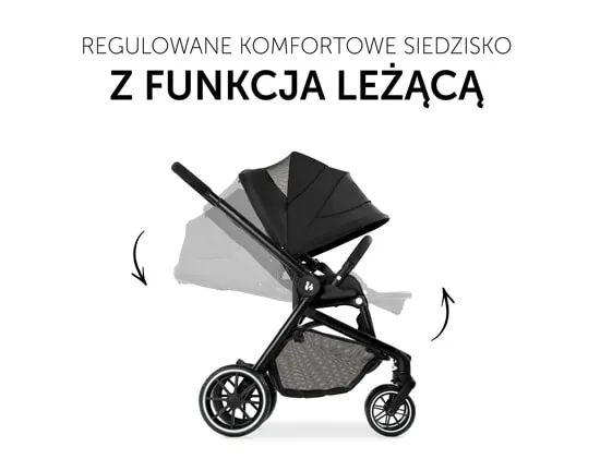 Wózek dziecięcy Hauck Move so Simply 2w1 - regulowane komfortowe siedzisko z funkcją leżącą