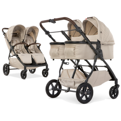 M.Twin x wózek bliźniaczy 2w1 koła HP Regulowana Rączka