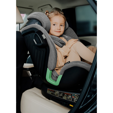 Lionelo Harmony i-Size Grey Concrete Bamboo Fotelik samochodowy