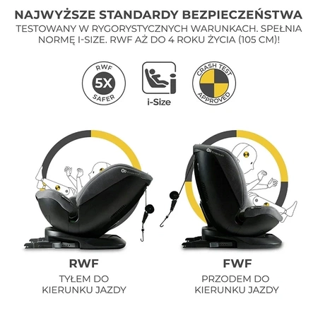 Kinderkraft XPEDITION 2 i-Size Szary - fotelik samochodowy