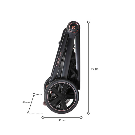 Wózek Espiro Only 2026 2w1 - kolor Stylish Black