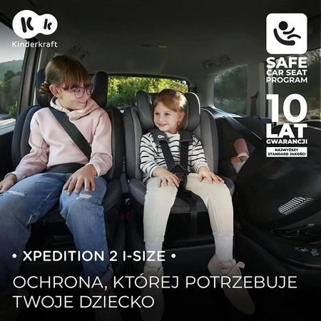 Kinderkraft XPEDITION 2 i-Size Szary - fotelik samochodowy