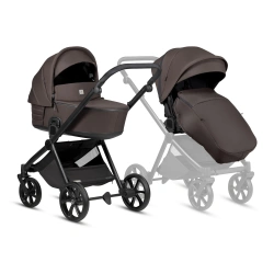 Tutis Mio3+ Wózek dziecięcy wielofunkcyjny 2w1 Coffe Brown
