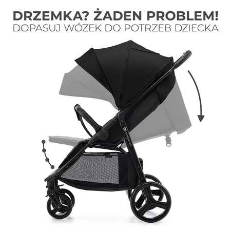 Kinderkraft RINE Czarny - wózek spacerowy