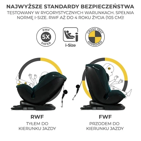 Kinderkraft XPEDITION 2 i-Size Zielony - fotelik samochodowy