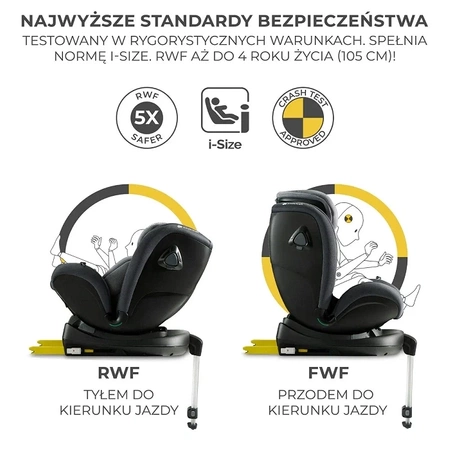 Kinderkraft XRIDER i-Size Szary - fotelik samochodowy