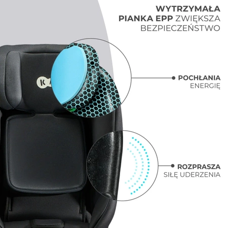 Kinderkraft XRIDER i-Size Czarny - fotelik samochodowy