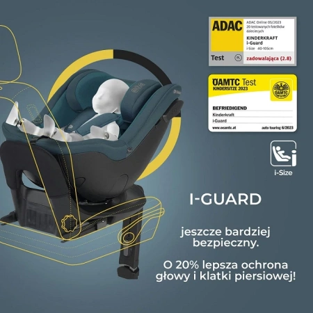 Kindercraft Fotelik samochodowy I-GUARD PRO Czarny