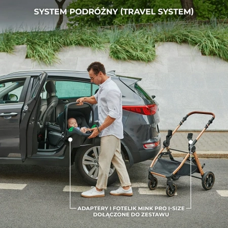 Kinderkraft Wózek wielofunkcyjny 3w1 ESME Czarny