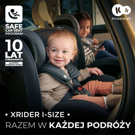 Kinderkraft XRIDER i-Size Czarny - fotelik samochodowy