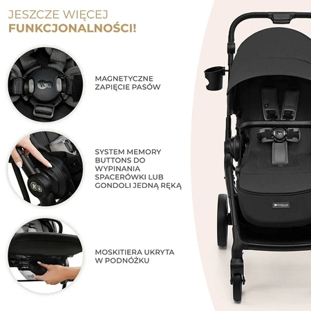 Kinderkraft YOXI 2w1 - wózek wielofunkcyjny