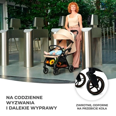 Kinderkraft APINO Szary - wózek spacerowy