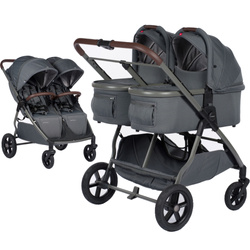 M.Twin x wózek bliźniaczy 2w1 koła HP Regulowana Rączka