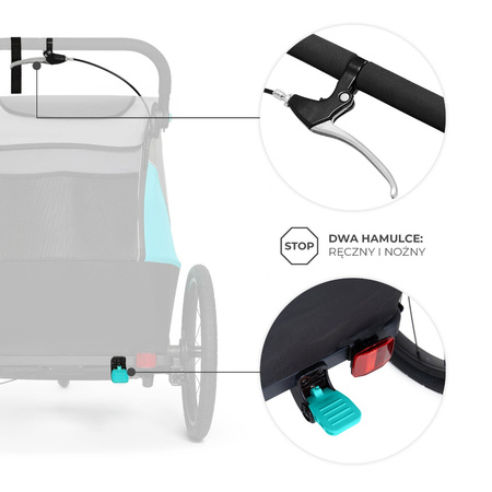 Kinderkraft Przyczepka rowerowa 3w1 NAVA