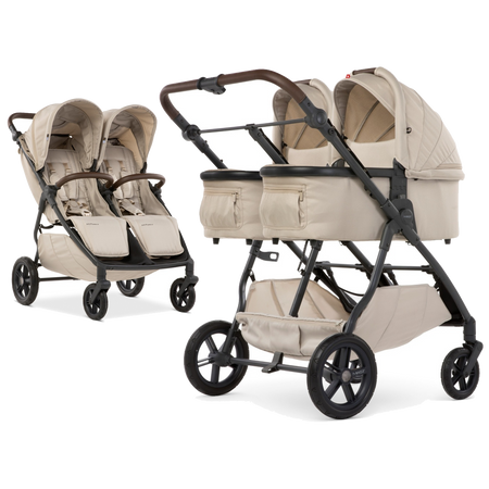 M.Twin x wózek bliźniaczy 2w1 koła HP Regulowana Rączka