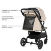 Kinderkraft MITZY Whisper Dune - wózek spacerowy