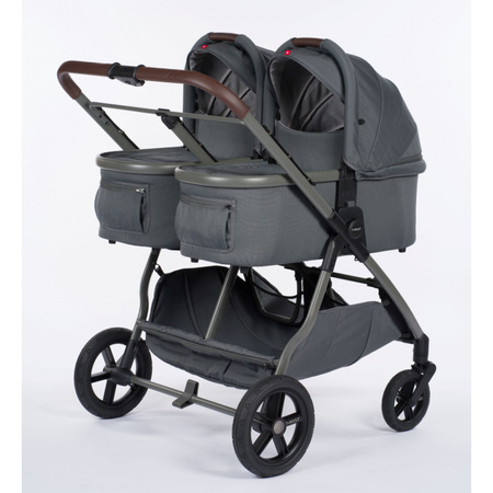 M.Twin x wózek bliźniaczy 2w1 koła HP Regulowana Rączka