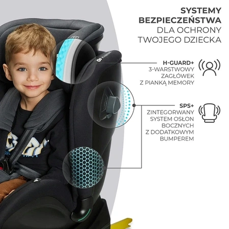 Kinderkraft XRIDER i-Size Szary - fotelik samochodowy