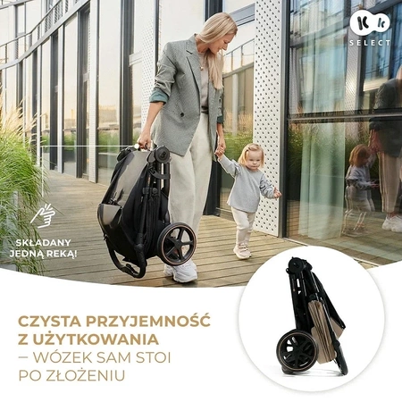 Kinderkraft MITZY Beżowy - wózek spacerowy