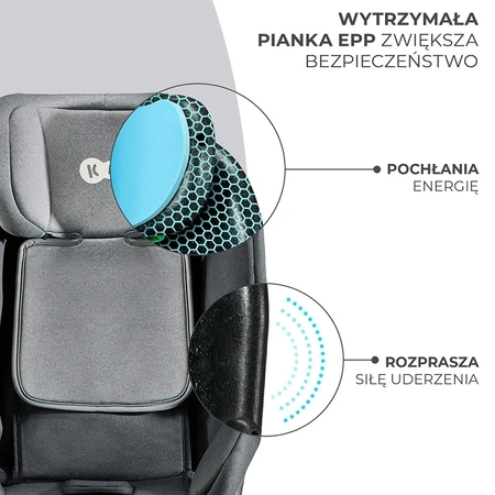 Kinderkraft XRIDER i-Size Szary - fotelik samochodowy