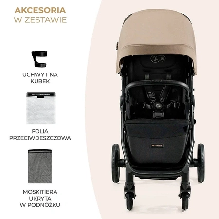 Kinderkraft MITZY Beżowy - wózek spacerowy